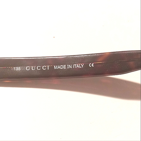 Vintage GUCCI Women's Rectangle Eyeglasses Frames Tortoise - Picture 8 of 8